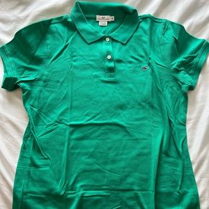Women’s Vineyard Vines Kelly green polo shirt